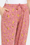 Rosaline Bon Appetit Knit Cotton Pyjama - Dusty Rose — thumbnail 5